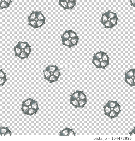 Hand-Drawn Steampunk Gear Transmission Element Seamless Pattern on White Background. Digital Paper with Metal Gear Illustration Drawn by Colored Pencil. Hand-Drawn Steampunk Gear Transmission Element Seamless Pattern on White Background. Digital Paper with Metal Gear Illustration Drawn by Colored Pencil. 104472959