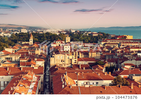 Top view of the Zadar, Croatia. 104473876