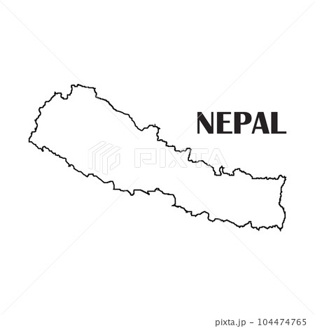 Nepal map icon 104474765
