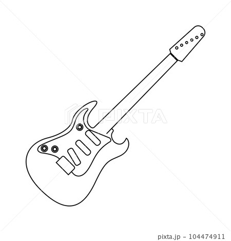 electric guitar icon 104474911