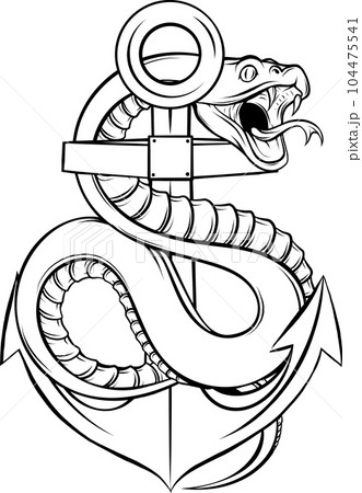 Snake outline icon. Viper animal badge Vector illustration. Snake outline icon. Viper animal badge Vector illustration. 104475541