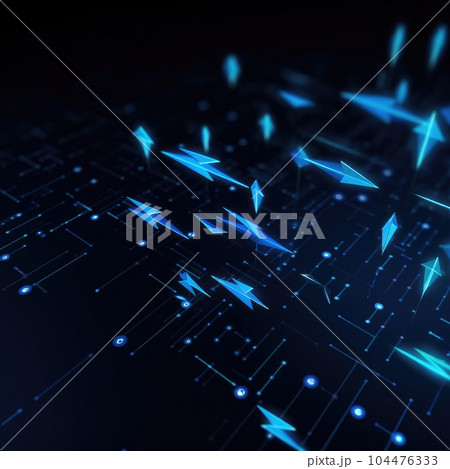 Abstract dark blue background with luminous elements 104476333