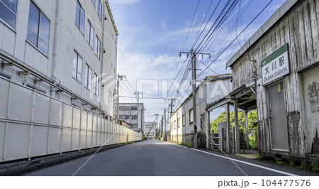川崎の都市風景 大川駅 川崎の都市風景 大川駅 104477576