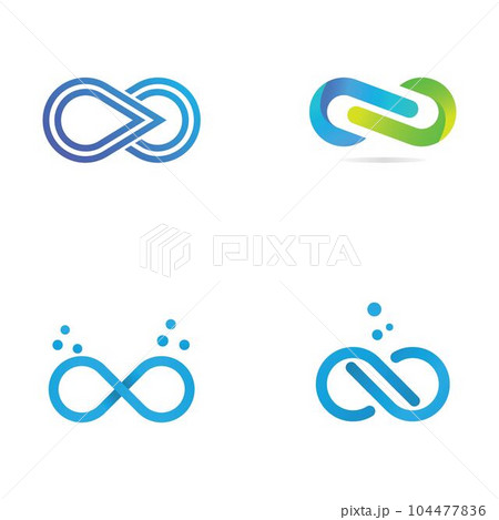 Infiniti logo template design with modern and creative concept. 104477836