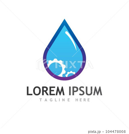 Gear logo template design with modern and creative concept. 104478008