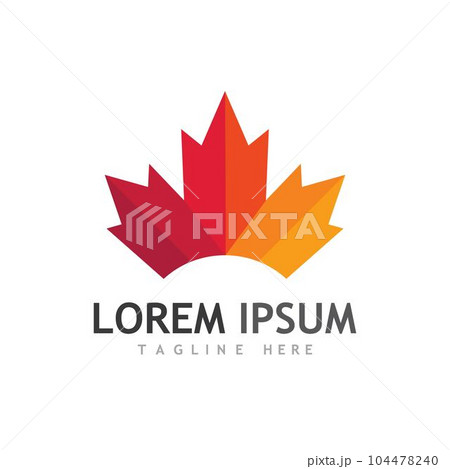 Maple leaf vector illustration 104478240