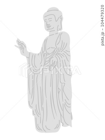 牛久大仏のイラスト 104479320