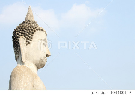 Beside head Buddha statue. Beside head Buddha statue. 104480117