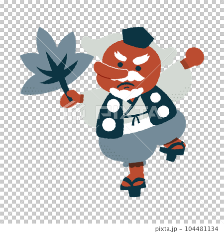 Tengu Loose and cute illustration material 104481134