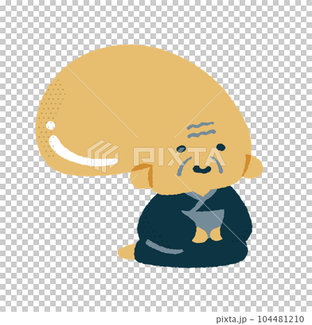 ぬらりひょん　ゆるかわいいイラスト素材 104481210