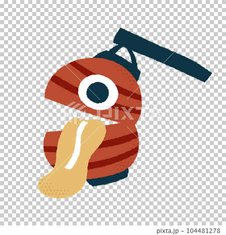 ちょうちんおばけ ゆるかわいいイラスト素材 ちょうちんおばけ ゆるかわいいイラスト素材 104481278