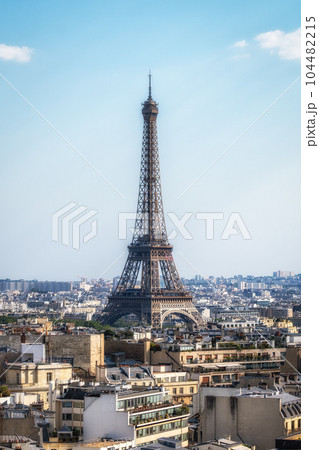 Eiffel Tower from Arc de Triomphe 104482215
