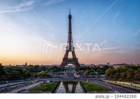 Eiffel Tower during Sunrise 104482260