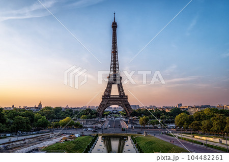 Eiffel Tower during Sunrise 104482261