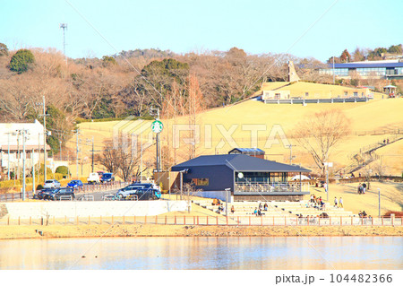 豊田市、鞍ヶ池公園の風景 104482366