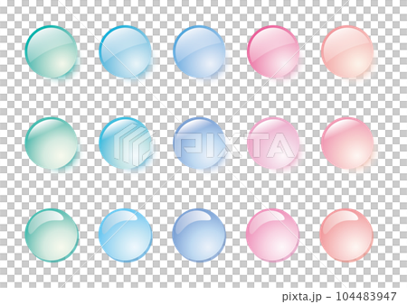 Purupuru colorful water droplets B set 104483947