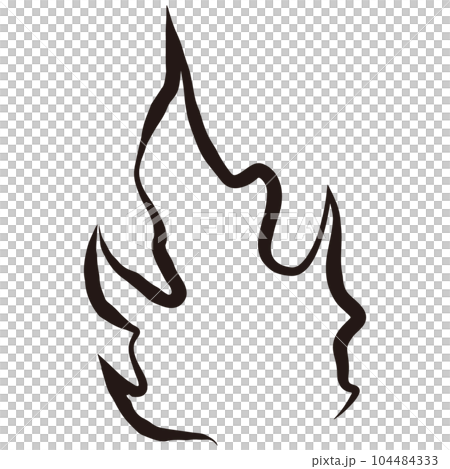 Illustration of burning flames Illustration of burning flames 104484333