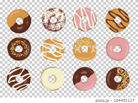 甜甜圈插畫素材 甜甜圈插畫素材 104485127