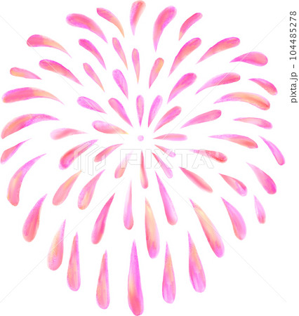 花火_ピンク色 104485278