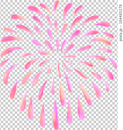 花火_ピンク色 104485278