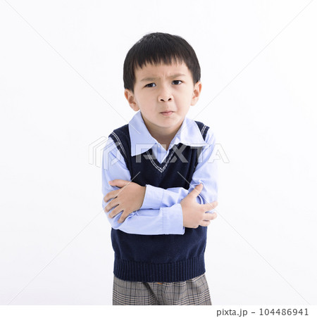 upset and disgusted asian kid 104486941