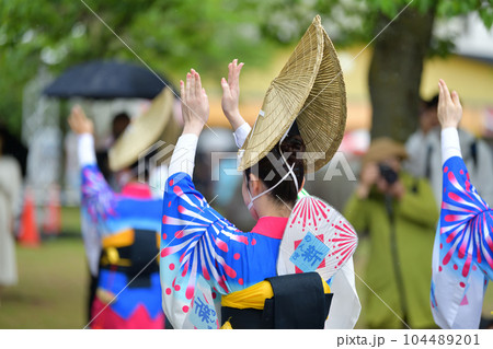 阿波踊り 春の祭典「徳島城 阿波踊り」 有名連の女踊り 阿波踊り 春の祭典「徳島城 阿波踊り」 有名連の女踊り 104489201