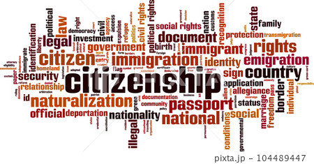 Citizenship word cloud 104489447