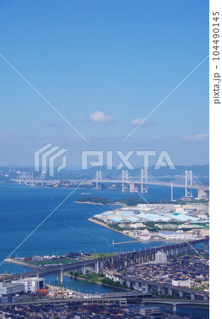 香川県 青ノ山から瀬戸大橋を望む 香川県 青ノ山から瀬戸大橋を望む 104490145
