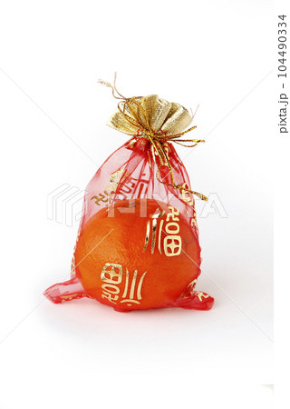 Four Orange Auspicious are The Chinese gifts. Four Orange Auspicious are The Chinese gifts. 104490334