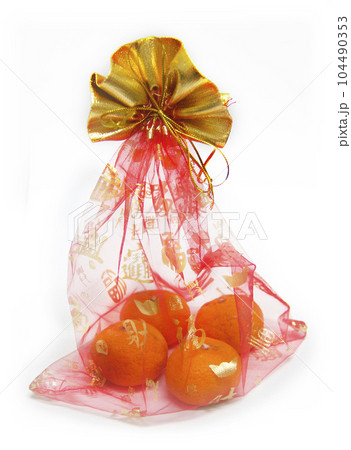 Four Orange Auspicious are The Chinese gifts. Four Orange Auspicious are The Chinese gifts. 104490353