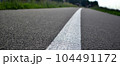 Road ahead with white line 104491172