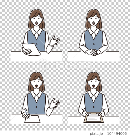 女店員面對面說話的變異 104494006