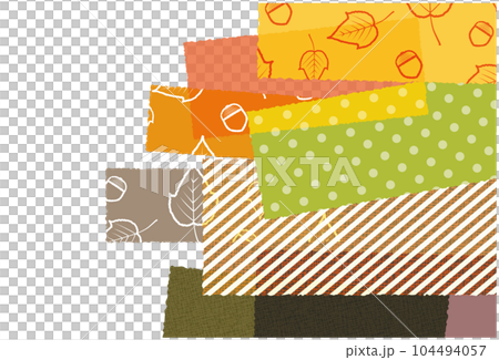 Autumn leaves pattern pattern collage background material Autumn leaves pattern pattern collage background material 104494057