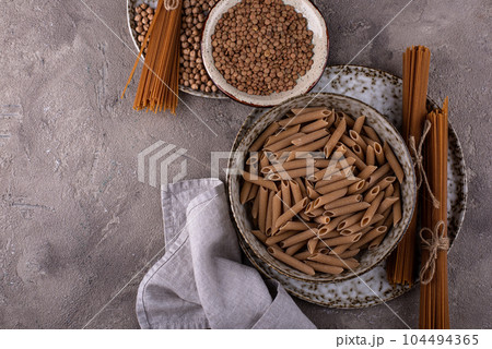 Gluten free pasta, chickpeas and lentils Gluten free pasta, chickpeas and lentils 104494365