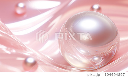 真珠のイメージ背景「AI生成画像」 104494897