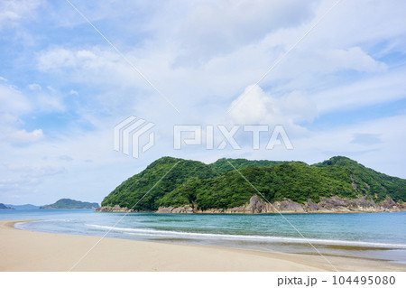 石波海岸(日本の渚百選)と幸島(文化を持つサルの生息する無人島) 石波海岸(日本の渚百選)と幸島(文化を持つサルの生息する無人島) 104495080