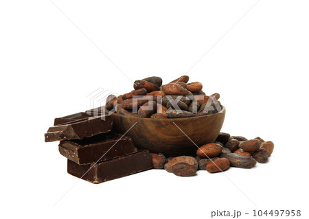 PNG, ingredient for making chocolate - cocoa, isolated on white background PNG, ingredient for making chocolate - cocoa, isolated on white background 104497958