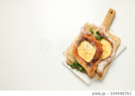 National Georgian cuisine food, flour product - Khachapuri 104498761