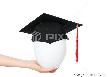 Concept of graduation, isolated on white background 104498795