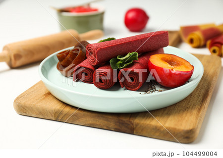 Concept of tasty and sweet food - pastille 104499004