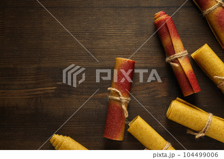 Concept of tasty and sweet food - pastille 104499006