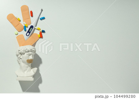 Concept of health care and health treatment, medicine 104499280