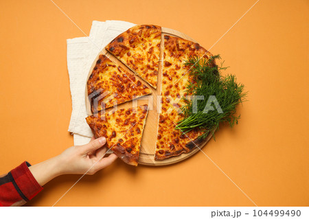 National Georgian cuisine food, flour product - Khachapuri 104499490
