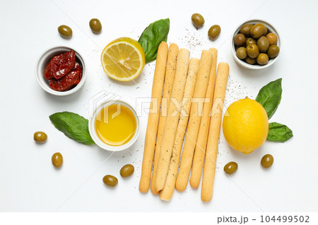 Concept of different world cuisine - Italian food and cuisine 104499502