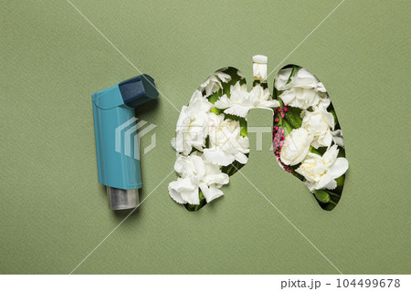 World Asthma Day, concept of allergy care - Asthma World Asthma Day, concept of allergy care - Asthma 104499678