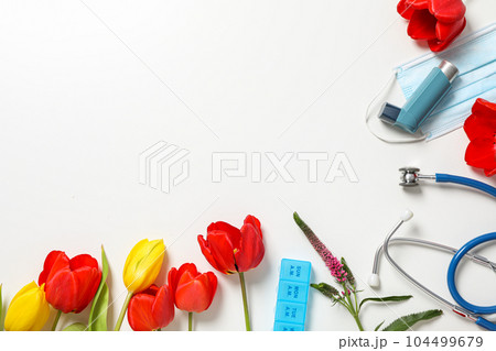 World Asthma Day, concept of allergy care - Asthma 104499679