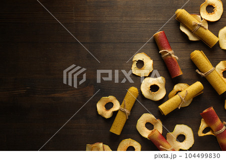 Concept of tasty and sweet food - pastille 104499830