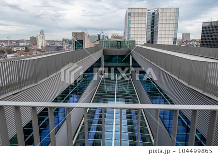 Roof of the new administrative center of the City of Brussels, Brucity. Roof of the new administrative center of the City of Brussels, Brucity. 104499865
