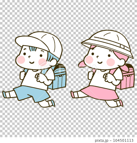 Elementary school student (plain clothes) single color 104501113