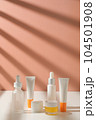 Skincare packaging and cosmetics for summer beauty . sunscreen and sun care. 104501908